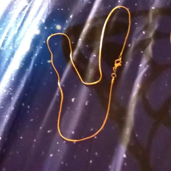 GOLD/STERLING 24-IN SNAKE CHAIN LOBSTER CLAW CLASP - Picture 1 of 1